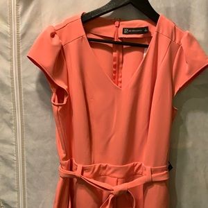 NY&C Coral,  belted jumper